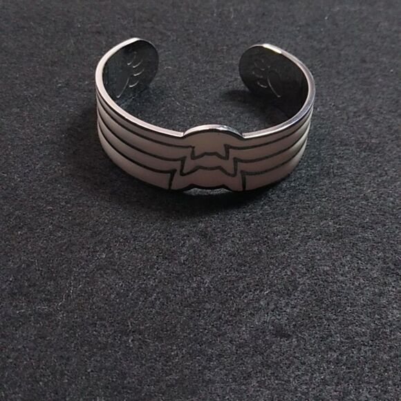 Vintage Three Cats Enamel Cuff Bracelet - Picture 6 of 6